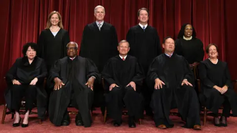 Getty Images Nine current members of the Supreme Court