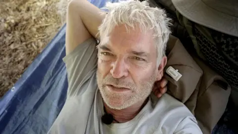 Channel 5 Phillip Schofield pictured on Channel 5's Cast Away