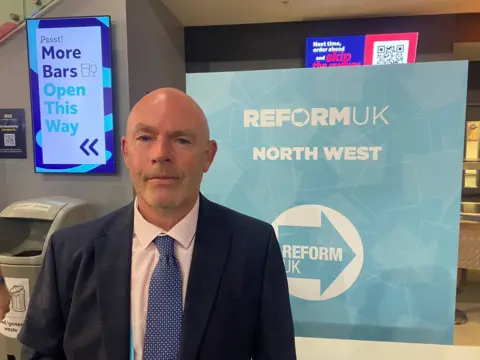 Tim Power, a campaign manager for Reform UK in the Wirral