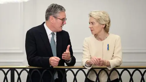 Getty Images Sir Keir Starmer with the European Commission President