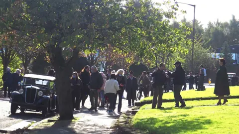 Wirral Globe Filming in Port Sunlight