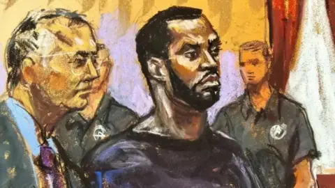 Getty Images Sean Combs in court