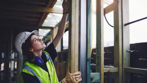 Getty Images A construction worker working on site