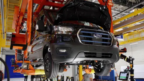 Ford Ford car in an assembly plant