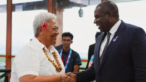 FCDO Foreign Secretary David Lammy meets with Prime Minister Fiame Naomi Mata'afa of Samoa at the Commonwealth Heads of Government Meeting (CHOGM) in Samoa