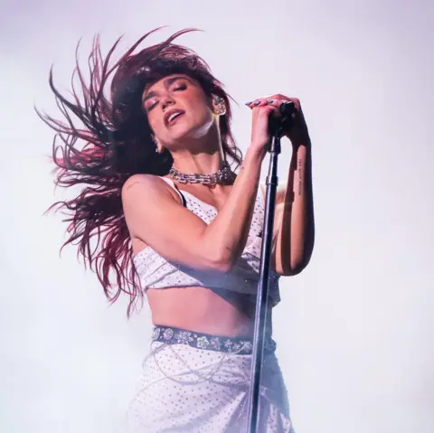 Getty Images Dua Lipa at the Glastonbury Festival