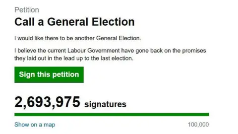 UK Government & Parliament A screenshot of the petition at the time of writing.