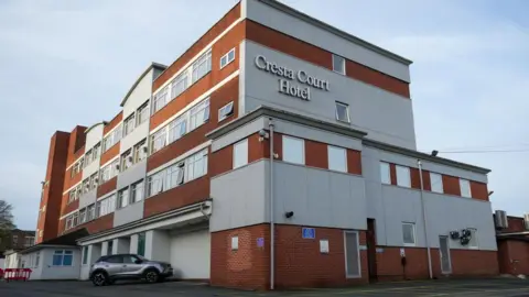 Getty Images A hotel in Altrincham, Greater Manchester, currently housing asylum seekers