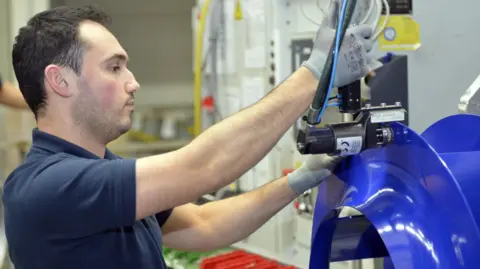 Ziehl-Abegg A worker at German manufacturer Ziehl-Abegg