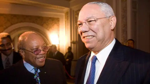 Getty Images Quincy Jones and Colin Powell pictured in 2008