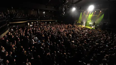 Getty Images A wide shot of the crowd at the Ritz in Manchester with Blossoms on stage in 2015