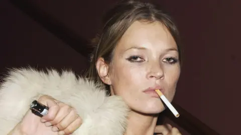 Getty Images Kate Moss smoking a cigarette 