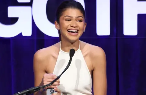 Getty Images Zendaya speaks onstage during the Gothams 34th Annual Film Awards at Cipriani Wall Street on December 02, 2024 in New York City