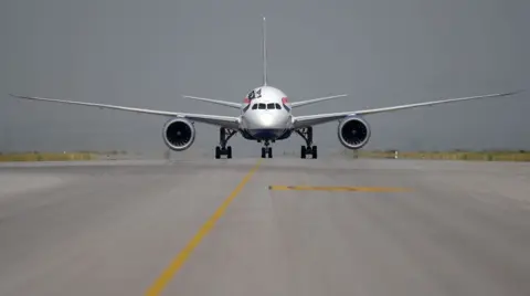 Getty Images Plane on a runway at Heathrow 