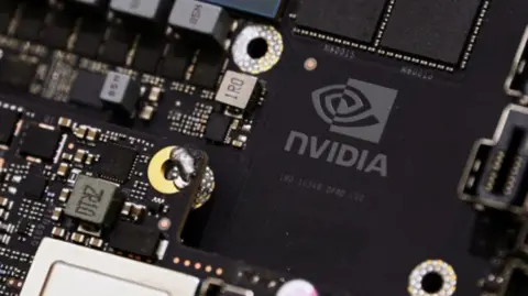 Getty Images Nvidia's Blackwell chip on a circuit board