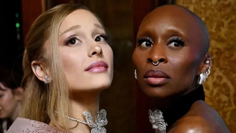 Reuters Ariana Grande and Cynthia Erivo