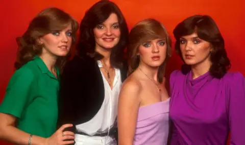 The Nolan sisters pictured in the 1970s, left to right: Linda, Anne, Bernie and Maureen.