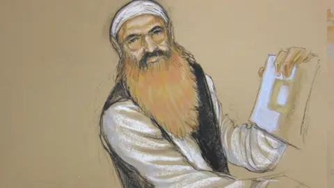 Reuters Khalid Sheikh Mohammed is seen in an artist