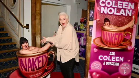 The Grand Theatre/Dave Nelson Linda Nolan promotes her sister Colleen's one woman show in the foyer of Blackpool Grand Theatre