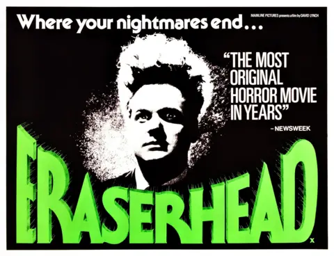 Getty Images The original poster for Eraserhead, starring Jack Nance looking wild-eyed, from 1976