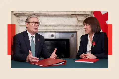 Reuters Britain's Prime Minister Keir Starmer meets with Britain's Chancellor of the Exchequer Rachel Reeves