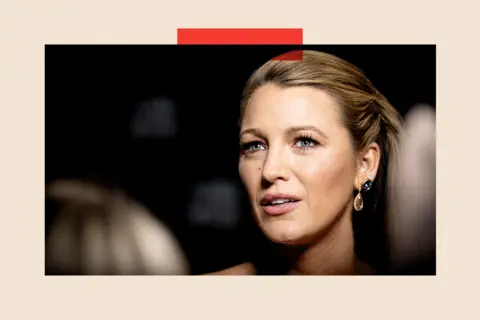 Getty Images A close up of Blake Lively