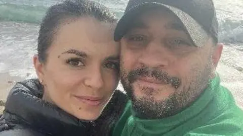 Metropolitan Police handout Vanya Gaberova pictured in a selfie with Biser Dzhambazov on a Montenegro beach